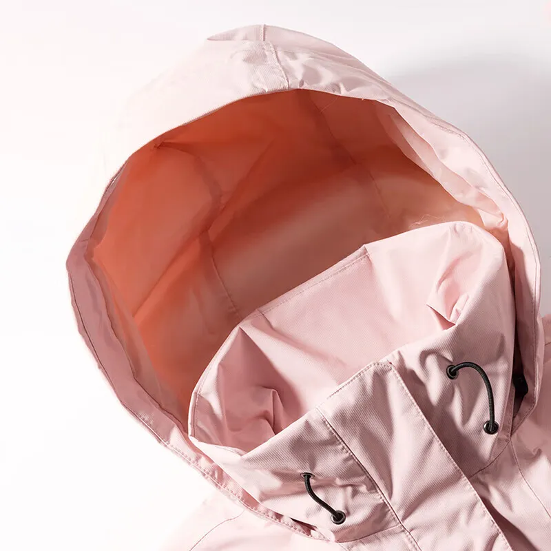THE NORTH FACE Outdoor Hiking Waterproof, Windproof, And Breathable Windbreaker Jacket Women's Pink-2