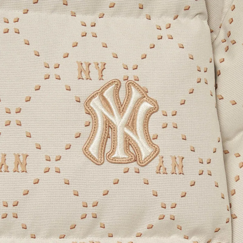 MLB Down Jacket Unisex Dark Cream-2