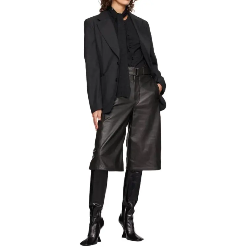 Lemaire Single Breasted Fitted Tailored Jacket 'Caviar'-4