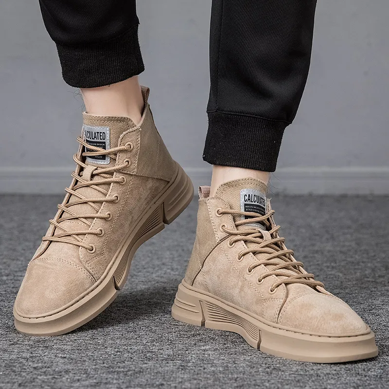 Swinsger Anti-Slip Wear-Resistant High-Top Skateboard Shoes Men's-13