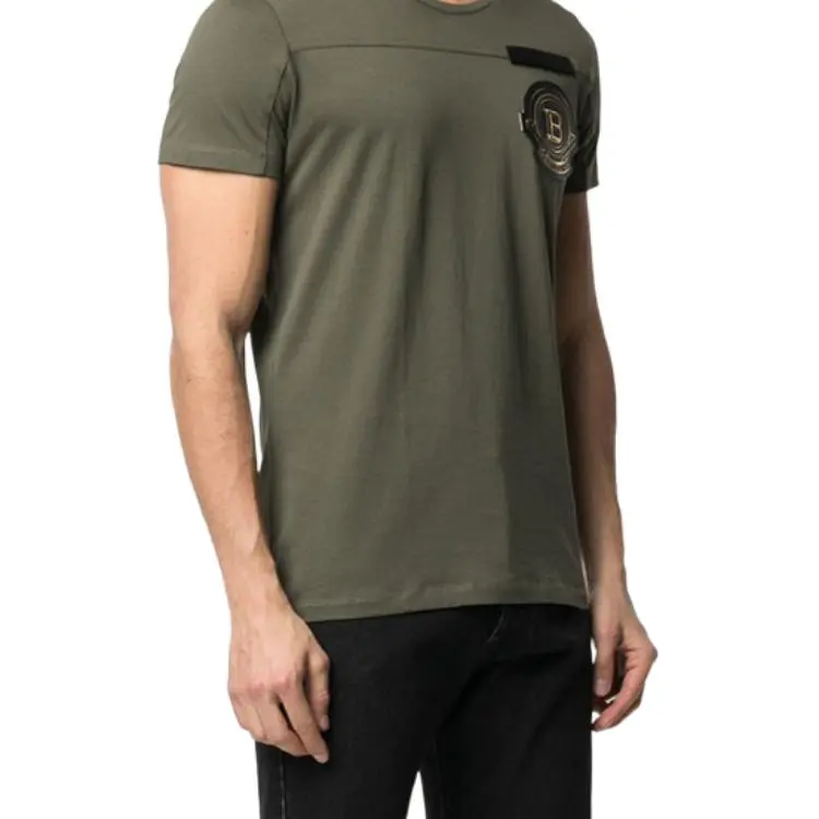BALMAIN T-Shirts Men Green-4
