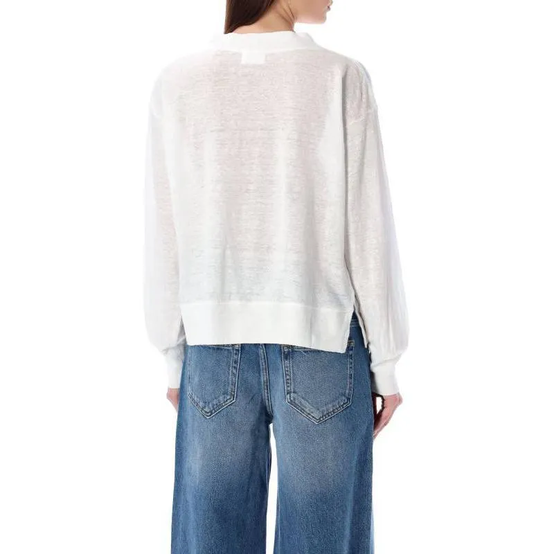 ISABEL MARANT ETOILE Logo Printed Long Sleeved Jumper-1