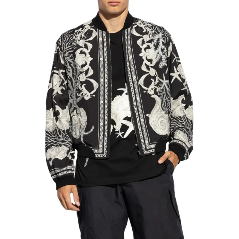 VERSACE Barocco Sea Reversible Zipped Bomber Jacket-2