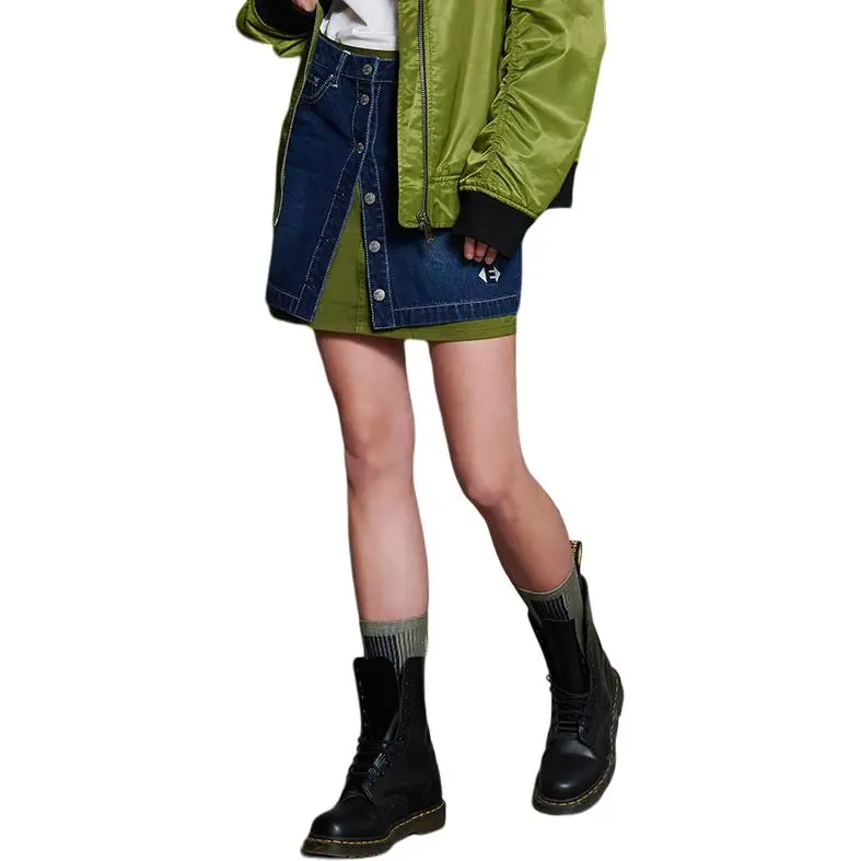 EVISU Denim Short Skirts Women's Blue-6
