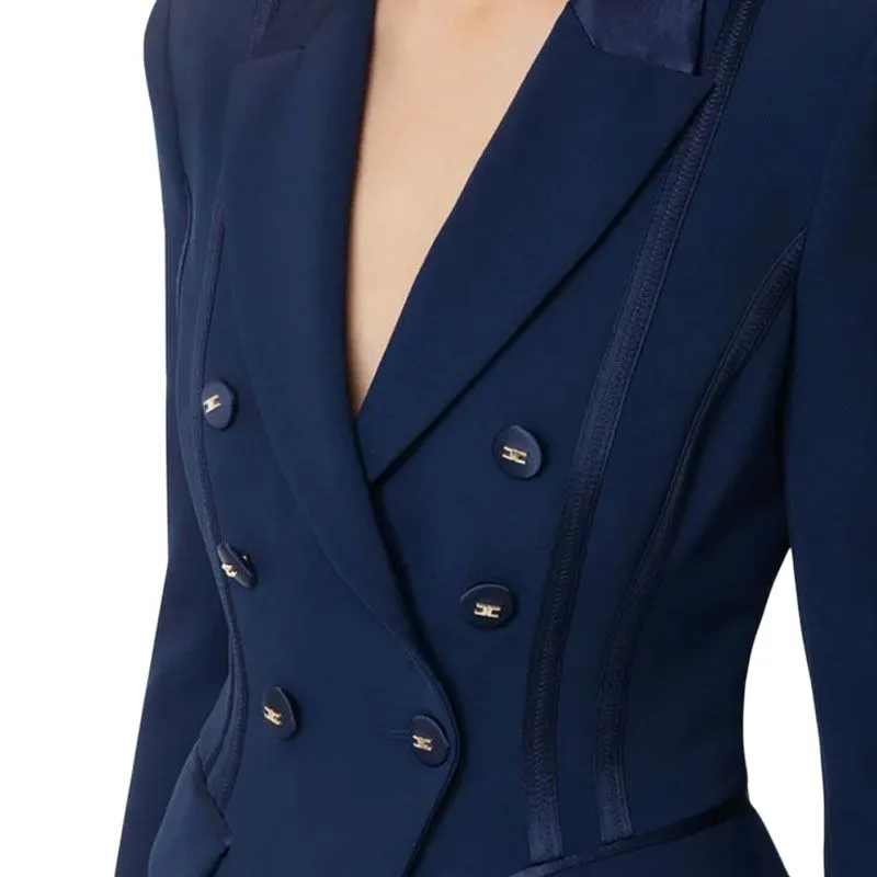 Elisabetta Franchi Satin Detailed Jacket-4