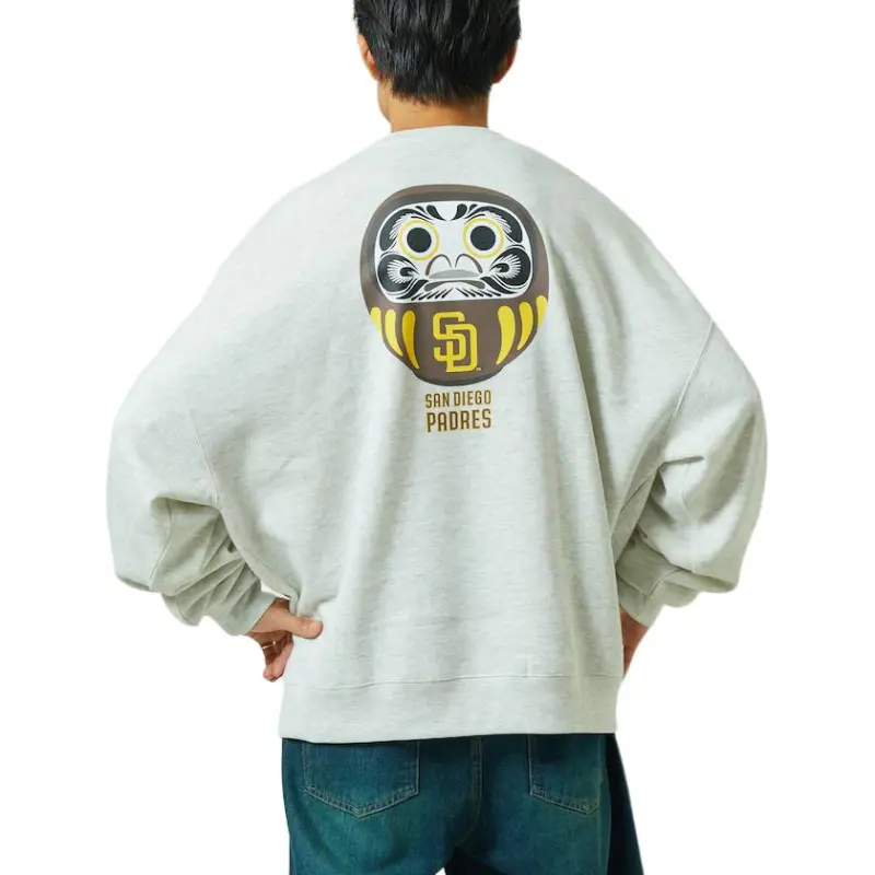 FREAK'S STORE x MLB Sweatshirt Men's Light Gray-1