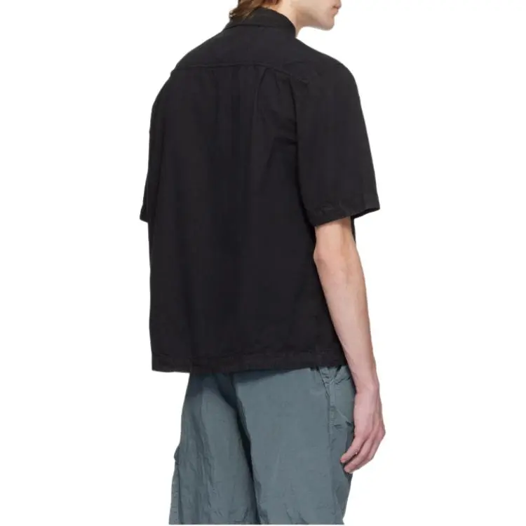 STONE ISLAND Logo Patch Short Sleeved Shirt-4
