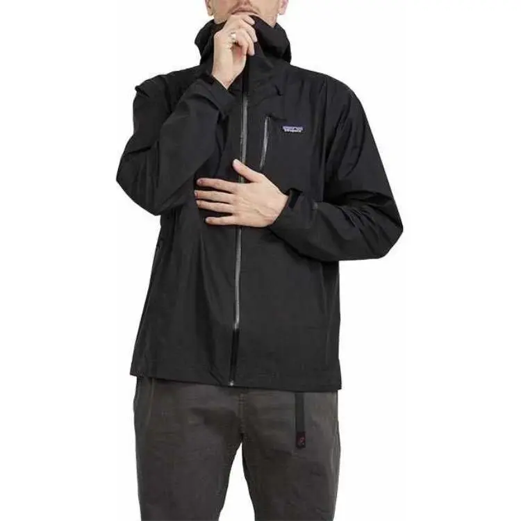 Patagonia Granite Crest Windbreaker Jackets Unisex Black Comes With Necklace-1