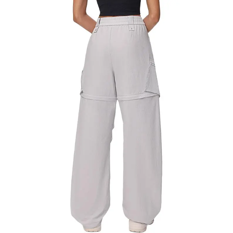 Particle Fever Cargo Pants Women's Gray Silver-1