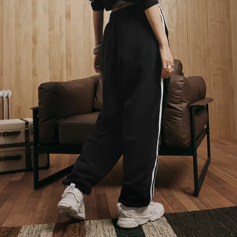 Adidas Originals ADICOLOR TRACK JOGGERS Knitted Sports Pants Women's Black-4