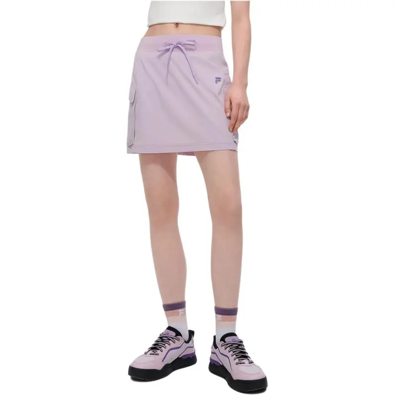 FILA FUSION FOBFUSION LIFE SS25 Casual Short Skirts Women's Taro Gray Purple PU-1