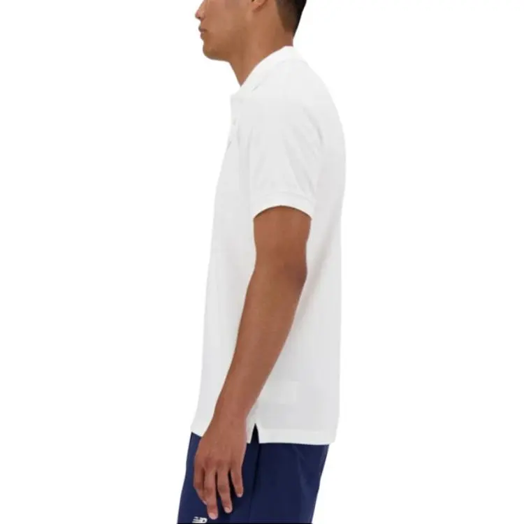 New Balance Polo Shirt Men's White-4