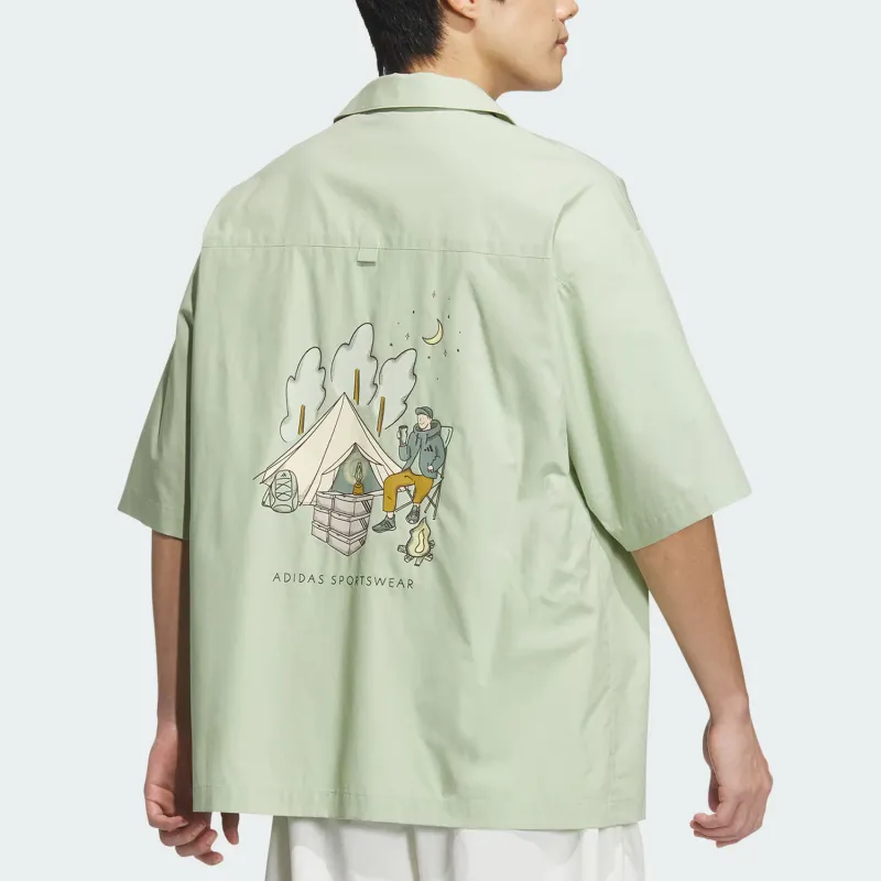 Adidas Sportswear GFX Shirt Men's Magical Yellow Green-3
