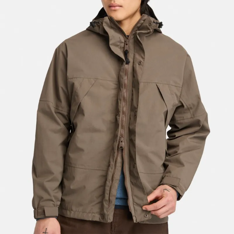Timberland Water Resistant Windproof Breathable Windbreaker Jacket Men's Chocolate-4