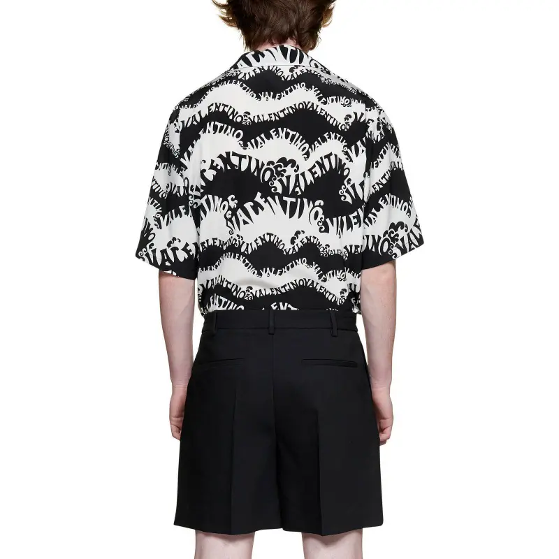 Valentino Casual Shorts Men Black-3