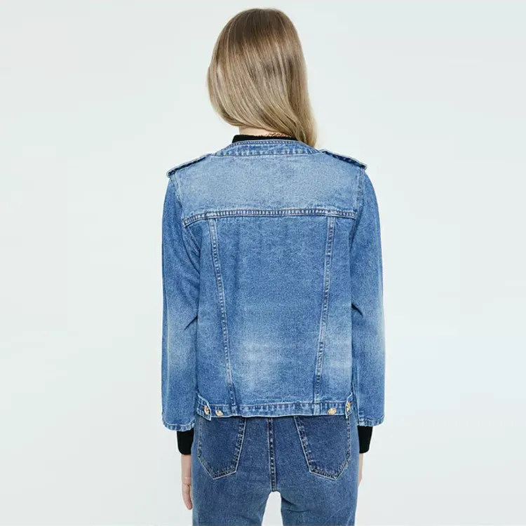 DKNY Denim Jacket Women's Medium Denim Blue-2