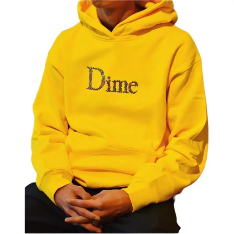 Dime MTL SS24 Sweatshirt Unisex Yellow-1