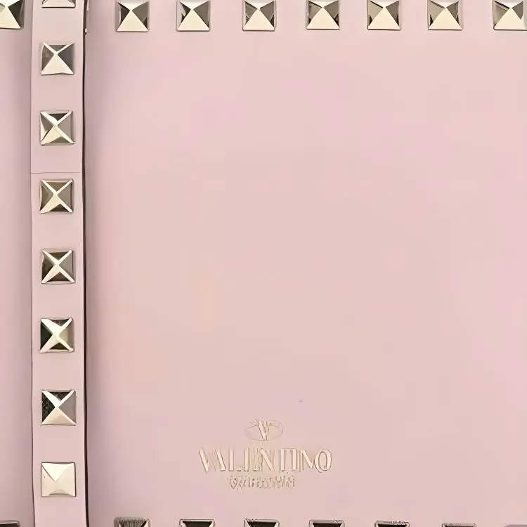 Valentino Cow Leather Shoulder Bag Women's Pink-3