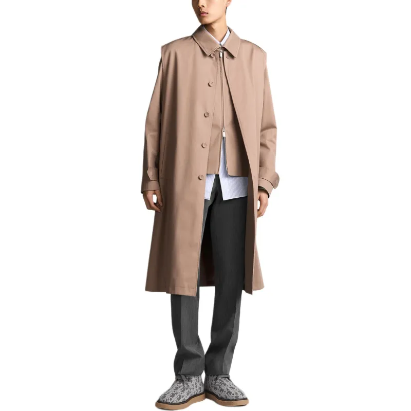 DIOR SS25 Trench Coat Men's Beige-3