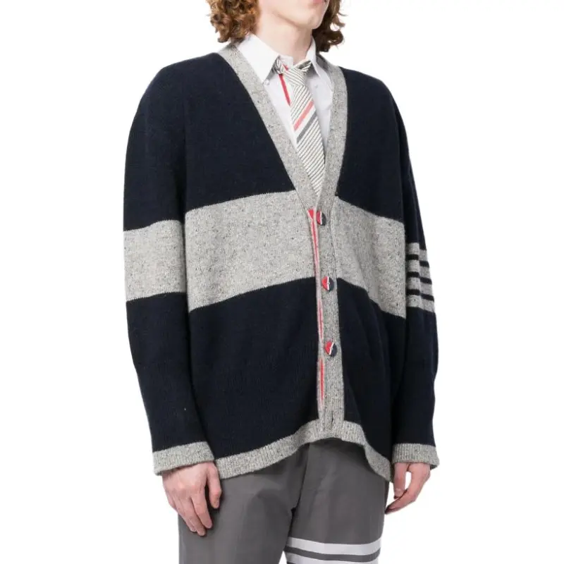 THOM BROWNE· FW22 Knitwear Men's Marine Blue-3