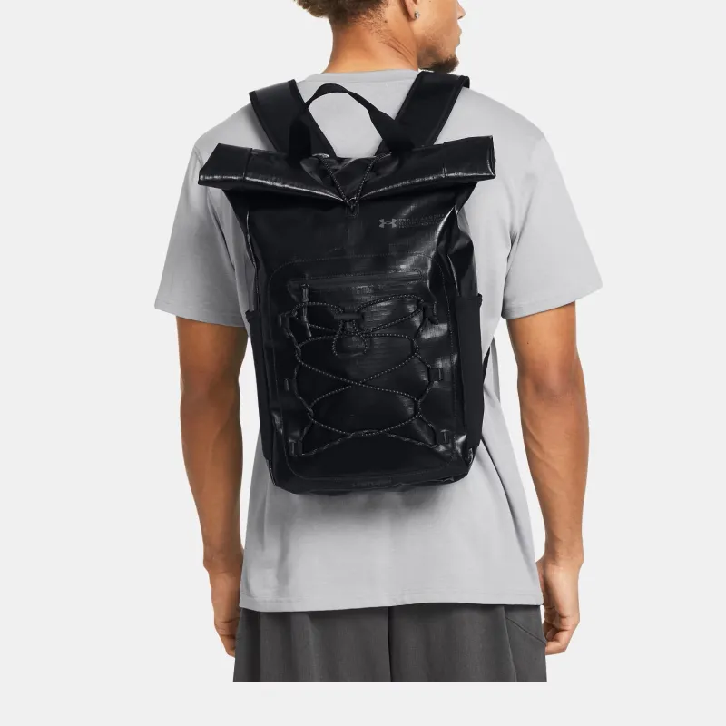 Under Armour Polyester Backpack Small Size Men's Black & Dark Gray-2
