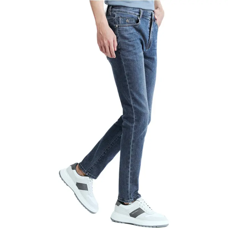 SAINT ANGELO Jeans Men's Blue Cow-3