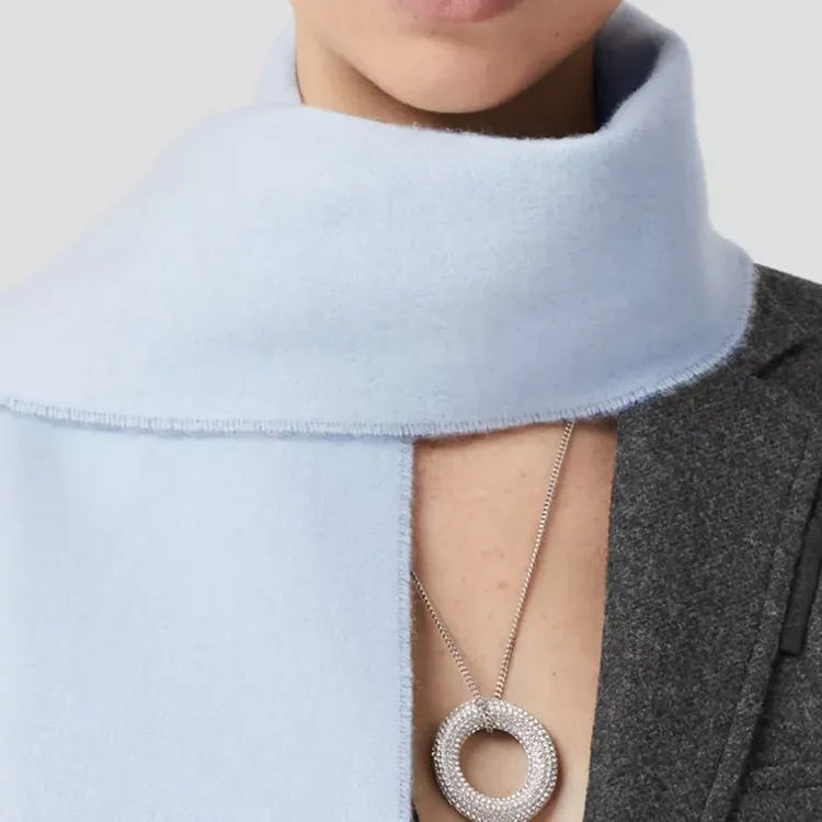 Burberry Knit Scarves Women's Light Blue-1