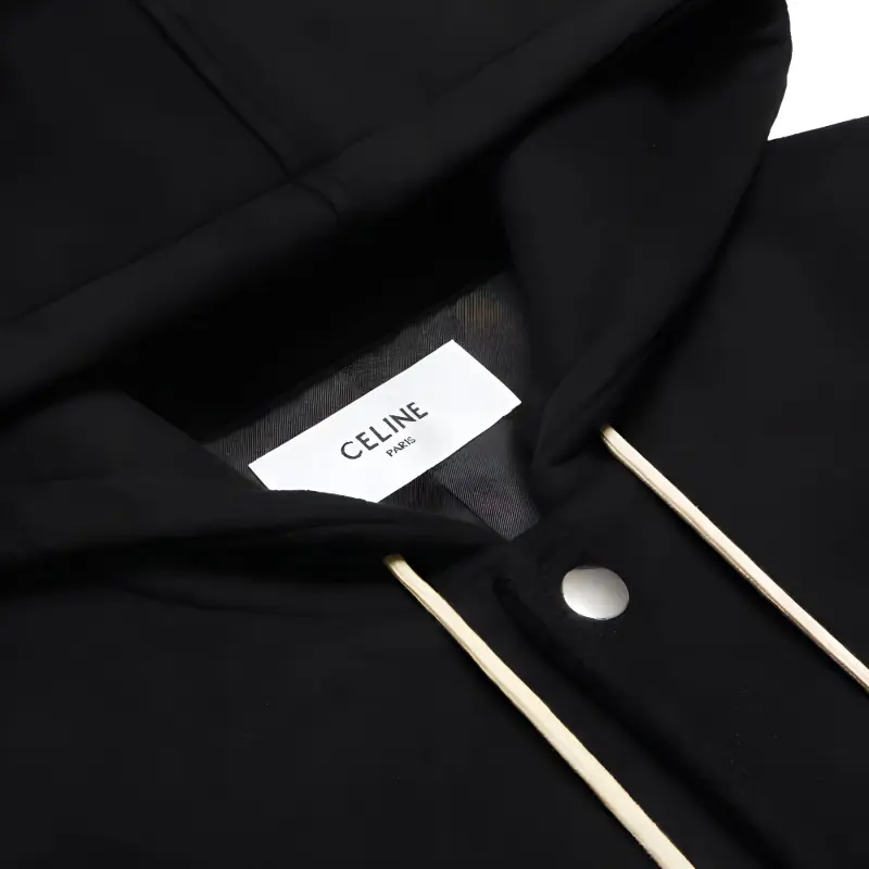 CELINE College Long Parka In Double-face Wool-3