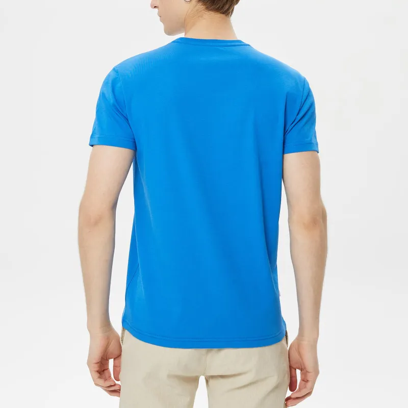 LACOSTE T-Shirt Men's Blue Yellow-4