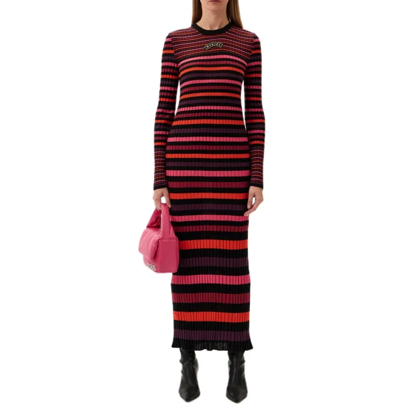 Sonia Rykiel Striped Wool Maxi Dress-2