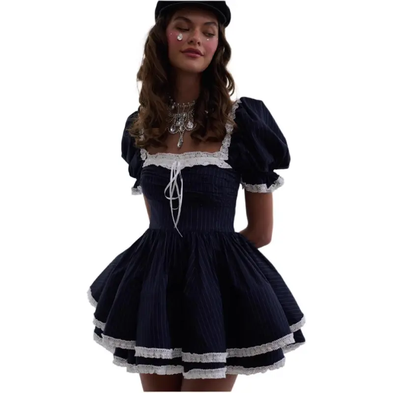 Selkie Collection FW24 Short Sleeved Dresses Women's Black-2