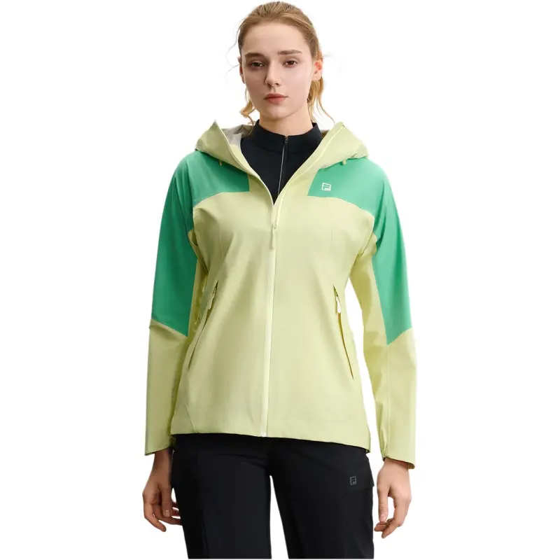 FILA EXPLORER SS25 Waterproof And Warm Windbreaker Jacket Women's Tender Shoot Yellow YE-3