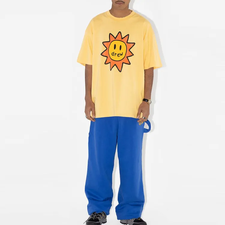 Drew House SS23 T Shirt Unisex Yellow-2