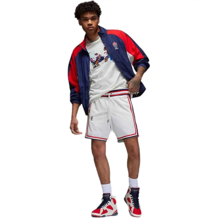 Jordan x Trophy Room Basketball Shorts Unisex White-2