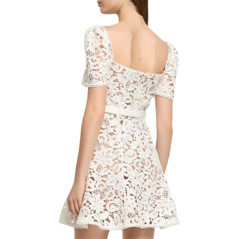 Self portrait Lace Mini Dress-4