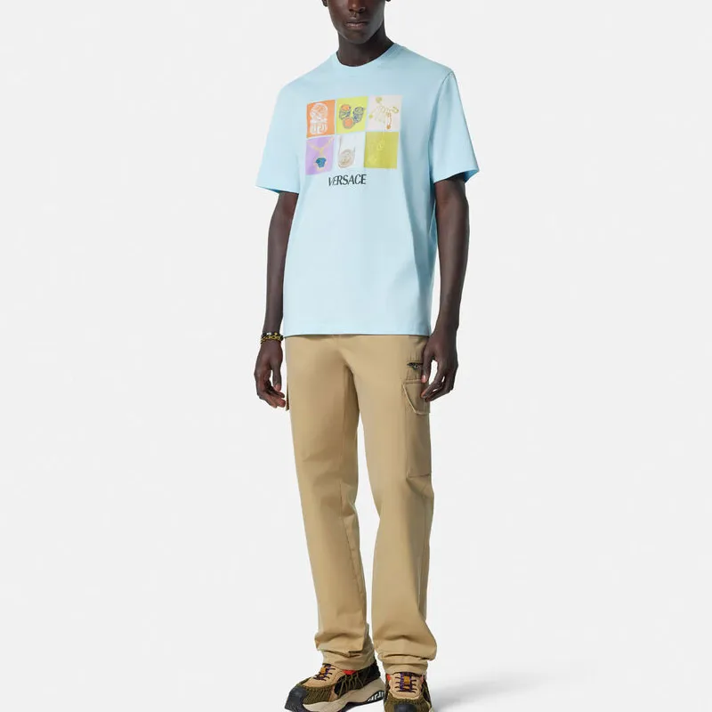 VERSACE Graphic Printed Crewneck T Shirt-2