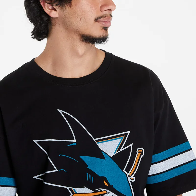 Mitchell & Ness x NHL San Jose Sharks T Shirt Men's Black-4