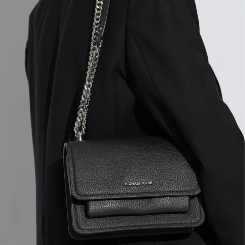 MICHAEL KORS Leather Handbag, Shoulder Bag Women's Black-4