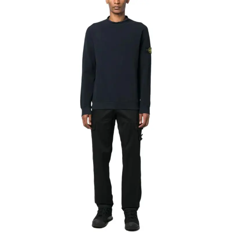 STONE ISLAND Logo Patch Crewneck Sweatshirt-2