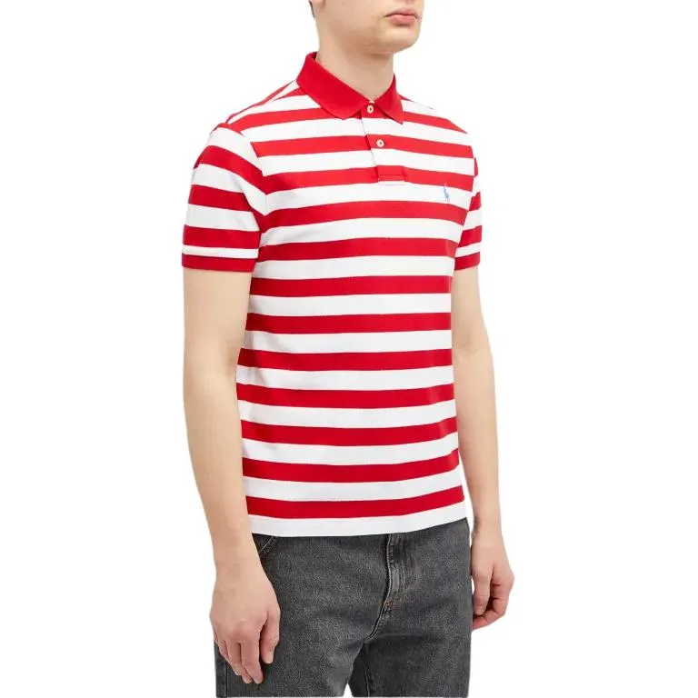 Polo Ralph Lauren Polo Shirt Men's Red White-3