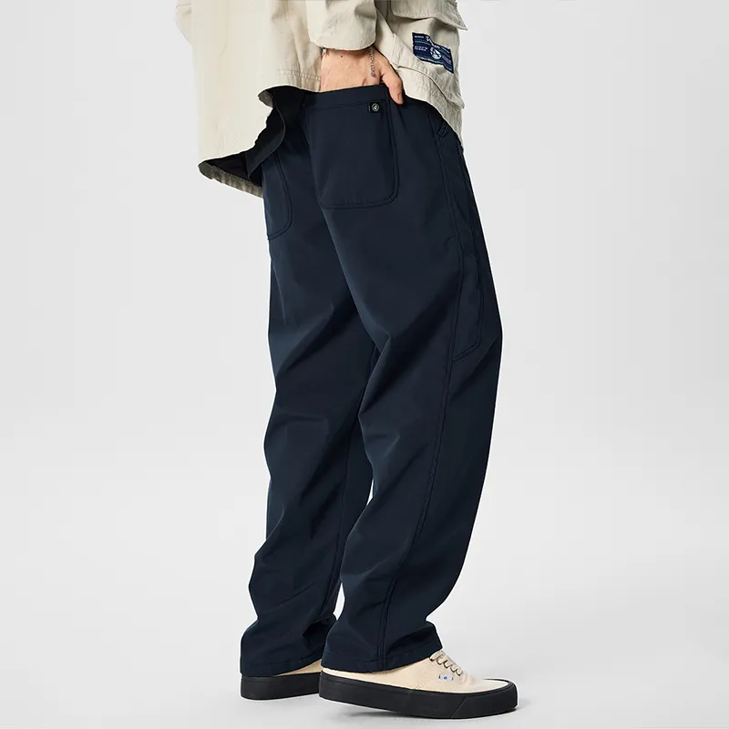 GTRG Casual Pants Unisex Navy Blue-8