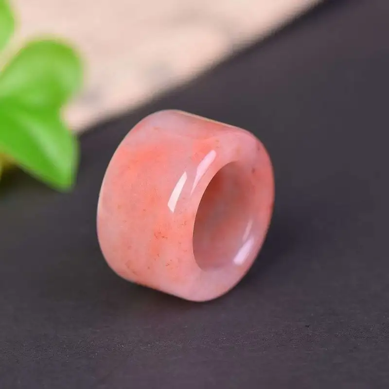Gifts Golden Silk Jade Rings Unisex-3