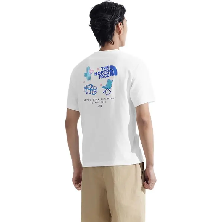 THE NORTH FACE T Shirt Unisex Snow Peak White-3