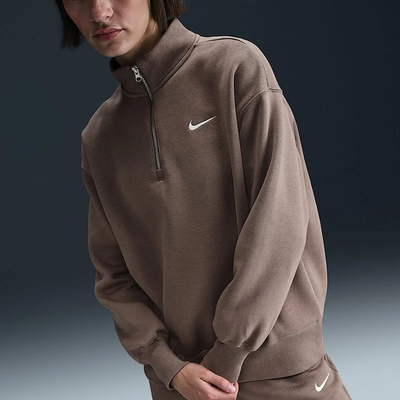 Nike Sportswear Phoenix Fleece Women's Oversized 1/4 Zip Long Sweatshirt-3