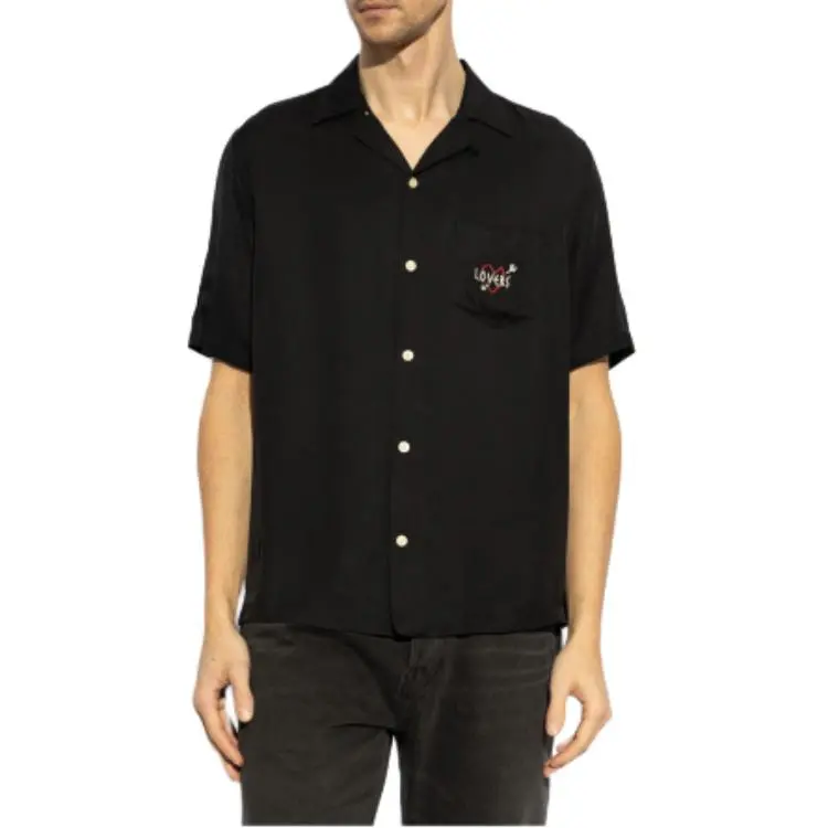 ALLSAINTS Lovers Embroidered Pocket Shirt-3