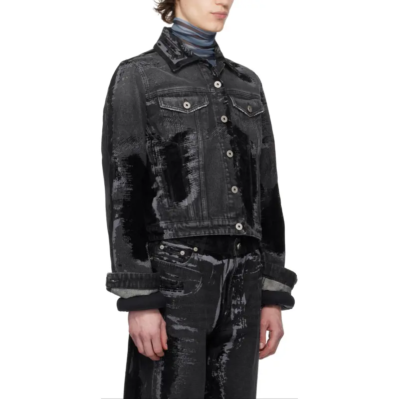 Jean Paul Gaultier Flocked Denim Jacket-2