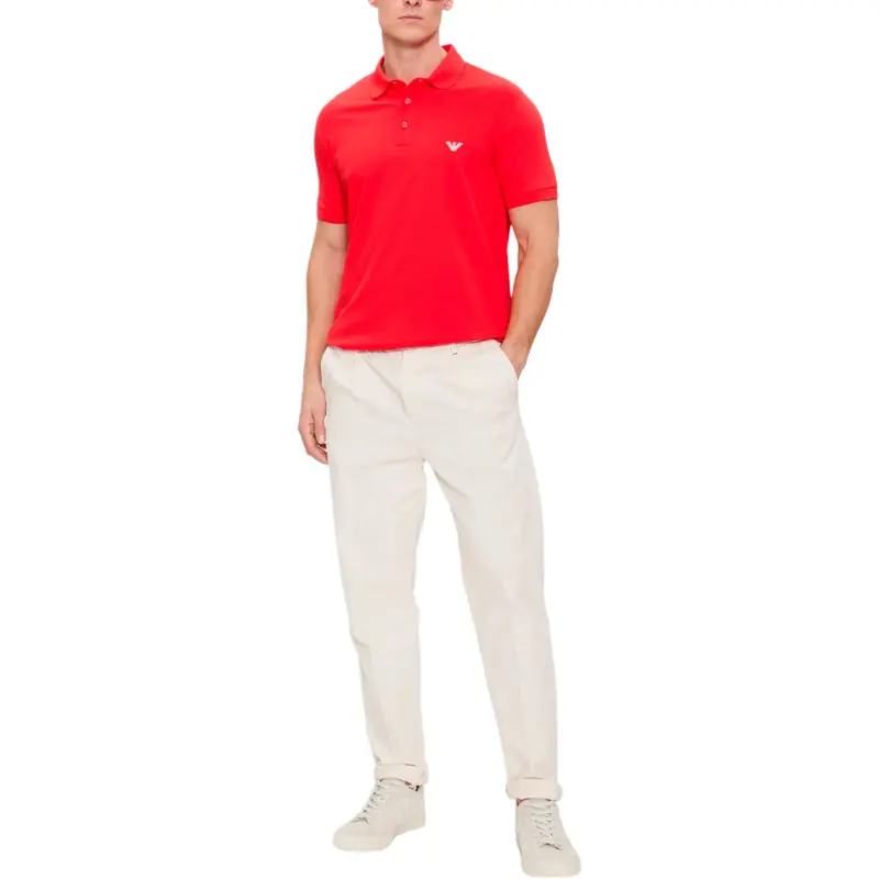 EMPORIO ARMANI SS24 Polo Shirt Men's Red-2
