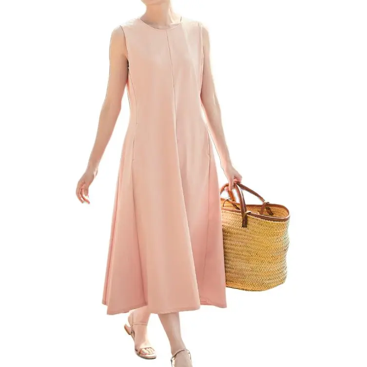 UNIQLO Sleeveless Dress Women's Pink-1