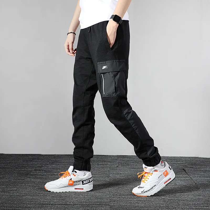 Nike Knitted Sports Pants Men's Black-5