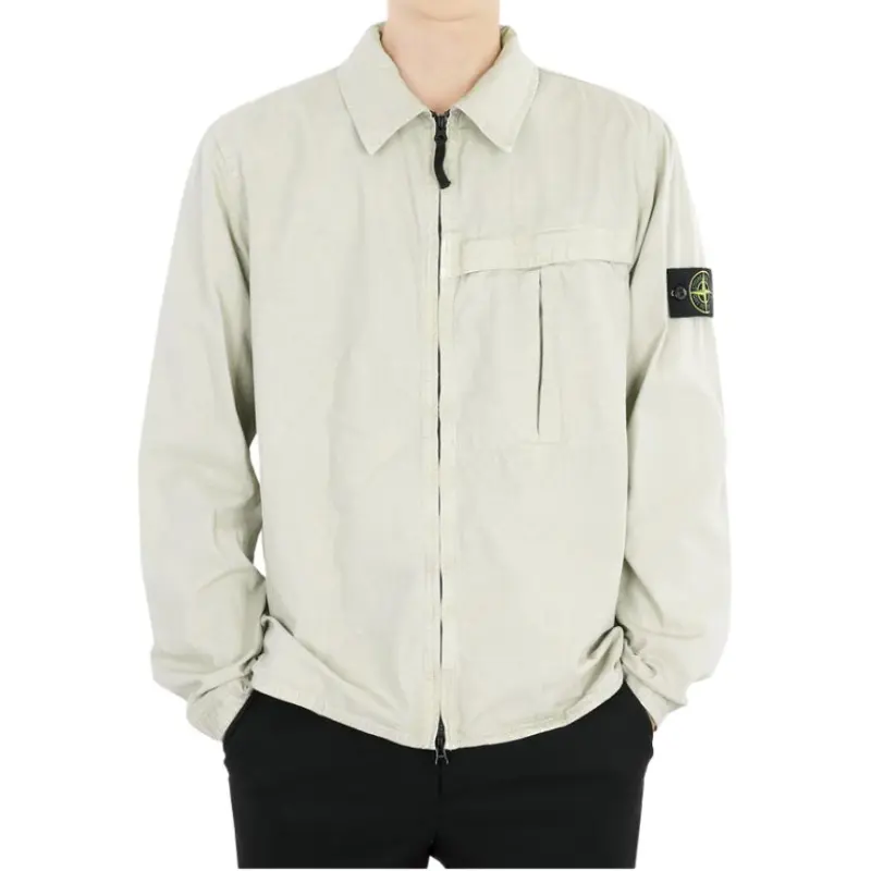 STONE ISLAND Organic Cotton Shirt Jacket-4